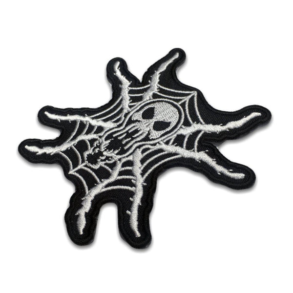 Spider Skull Web Patch - PATCHERS Iron on Patch