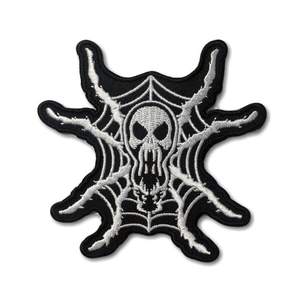 Spider Skull Web Patch - PATCHERS Iron on Patch