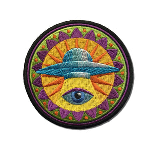 Spiritual Eye UFO Patch - PATCHERS Iron on Patch