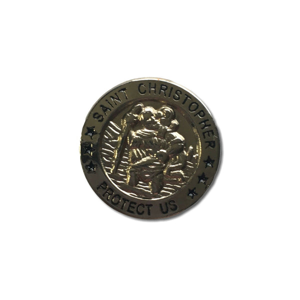 St Christopher Pin Badge - PATCHERS Pin Badge