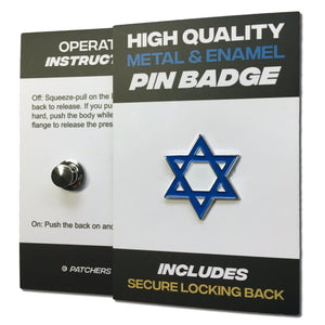 Star of David Pin Badge - PATCHERS Pin Badge