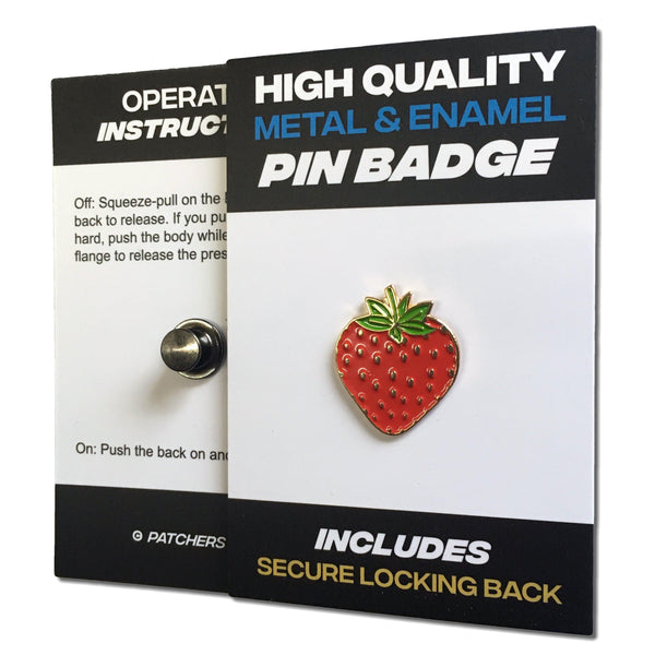 Strawberry Pin Badge - PATCHERS Pin Badge