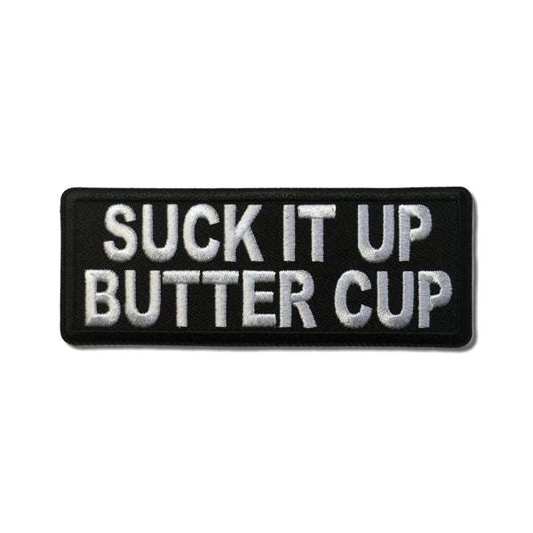 Suck It Up Butter Cup Patch - PATCHERS Iron on Patch