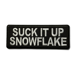 Suck it Up Snowflake Patch - PATCHERS Iron on Patch