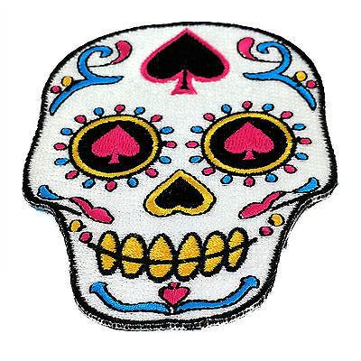 Sugar Skull Ace of Spades Patch - PATCHERS Iron on Patch