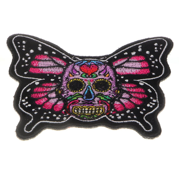 Sugar Skull Butterfly Patch - PATCHERS Iron on Patch