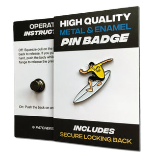 Surfer Pin Badge - PATCHERS Pin Badge