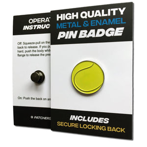 Tennis Ball Pin Badge - PATCHERS Pin Badge