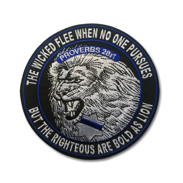 The Righteous Are Bold As A Lion Patch - PATCHERS Iron on Patch