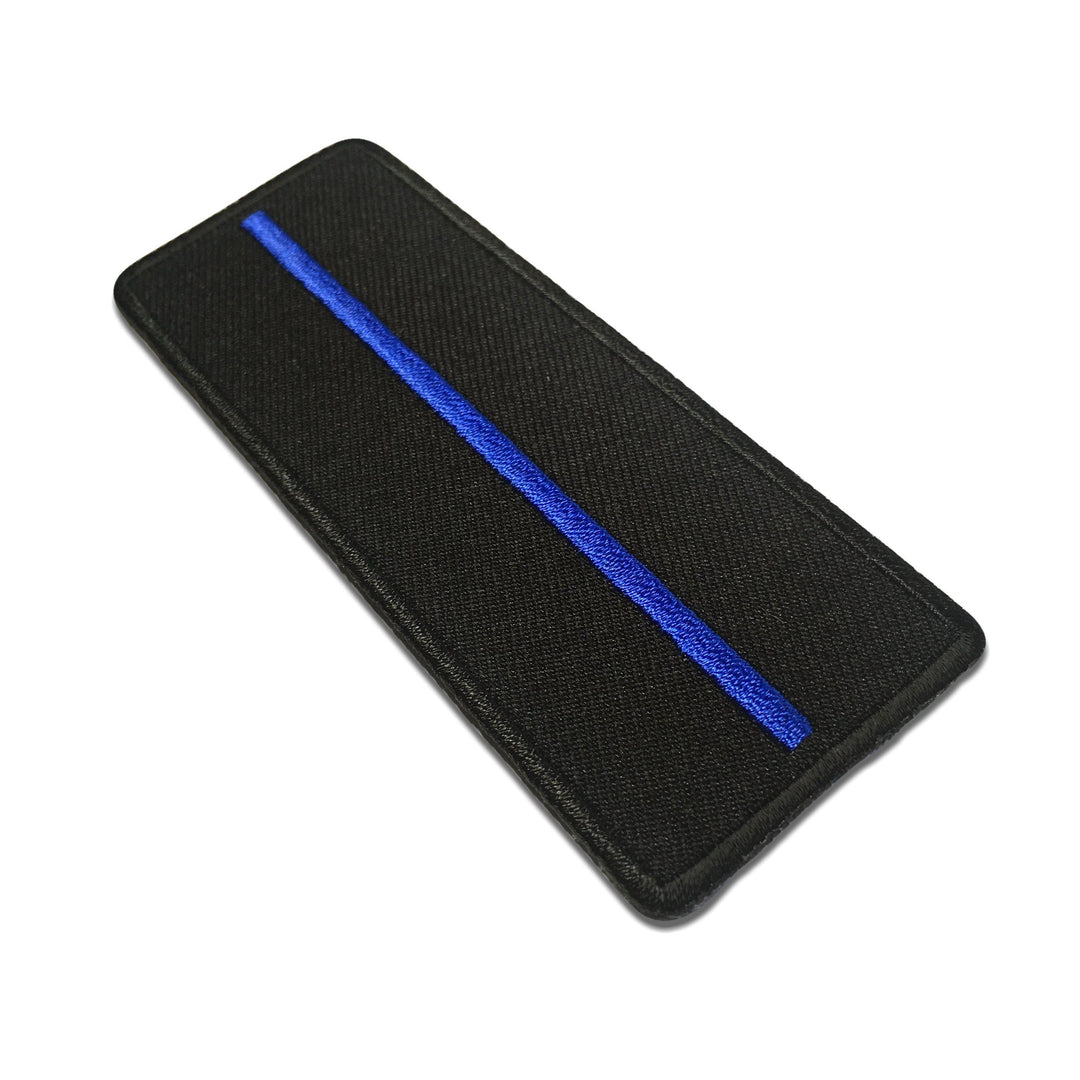 Embroidered Thin Blue Line Police Iron on Sew on Patch – PATCHERS