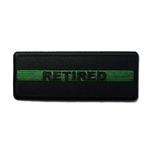 Thin Green Line Retired EMS EMT Paramedic Patch - PATCHERS Iron on Patch