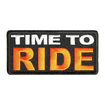 Time to Ride Patch - PATCHERS Iron on Patch