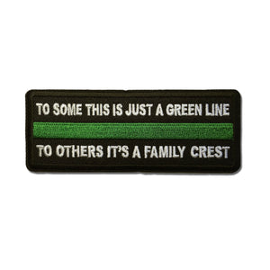 To Some This is Just a Green Line To Others It's a Family Crest EMS EMT Paramedic Patch - PATCHERS Iron on Patch