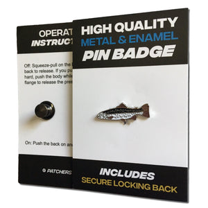 Trout Fish Pin Badge - PATCHERS Pin Badge