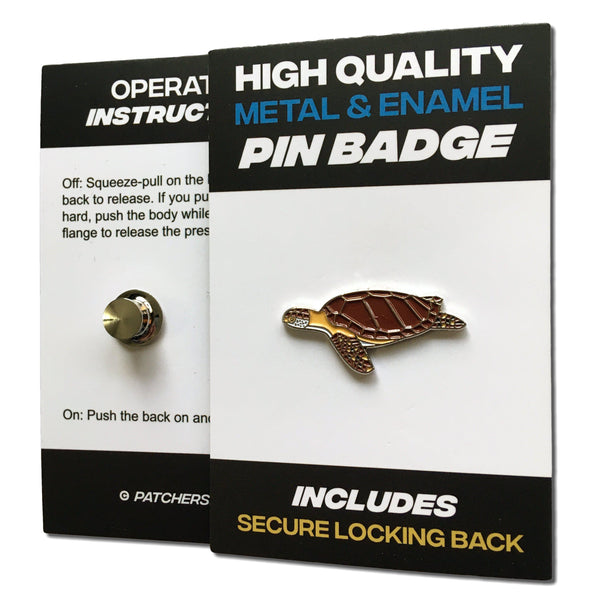 Turtle Pin Badge - PATCHERS Pin Badge