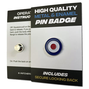 UK Roundel Pin Badge - PATCHERS Pin Badge
