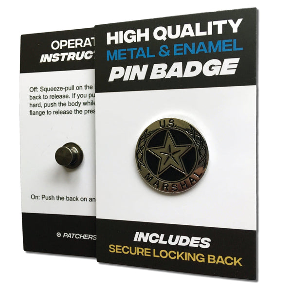 US Marshal Pin Badge - PATCHERS Pin Badge