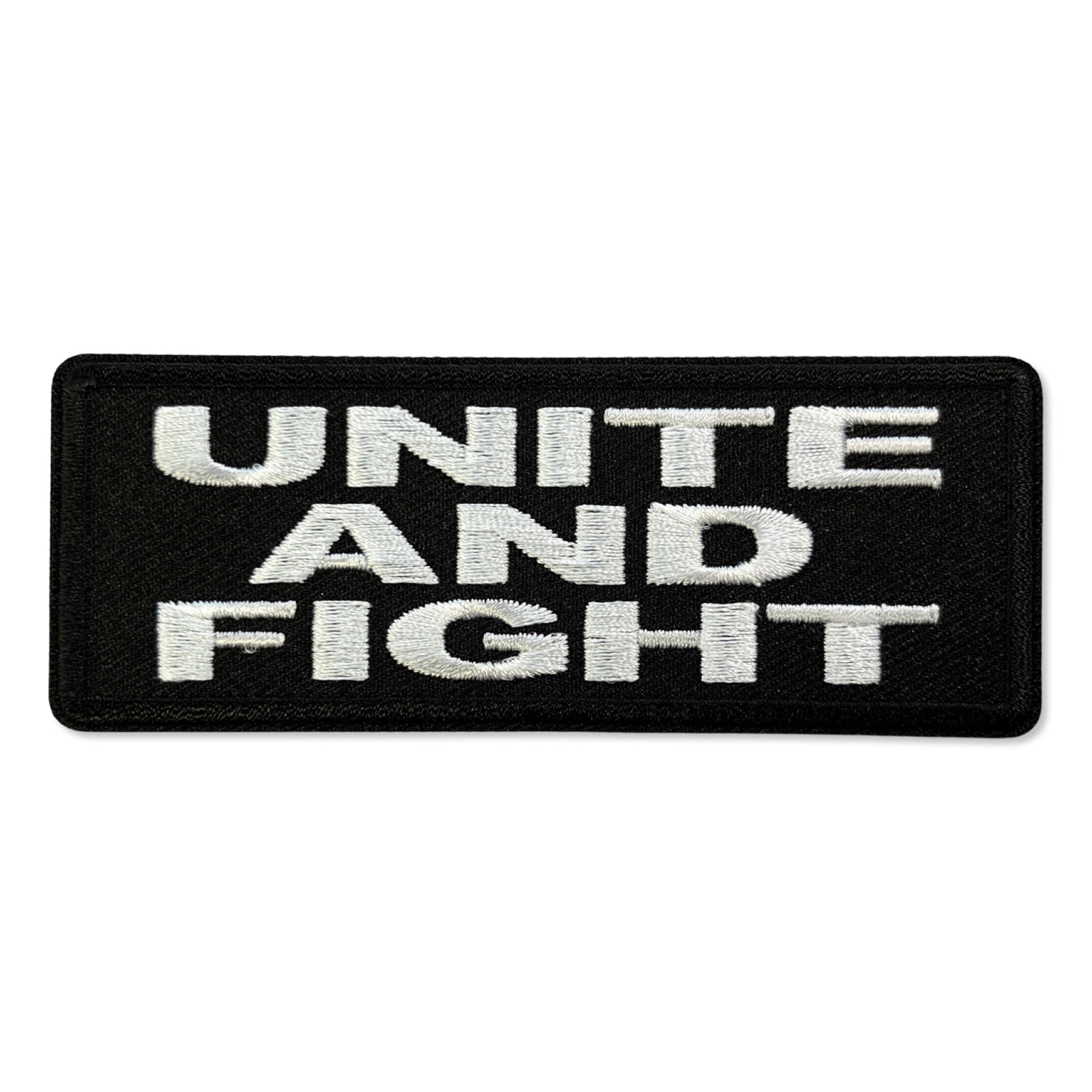 Embroidered Unite and Fight Iron on Sew on Patch β PATCHERS
