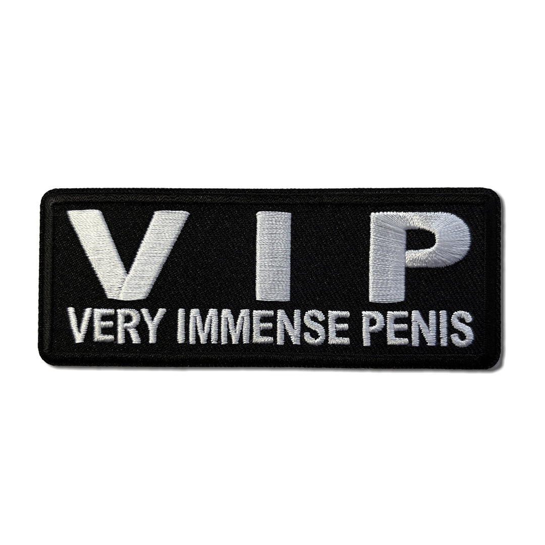 Embroidered VIP Very Immense Penis Iron on Sew on Patch – PATCHERS