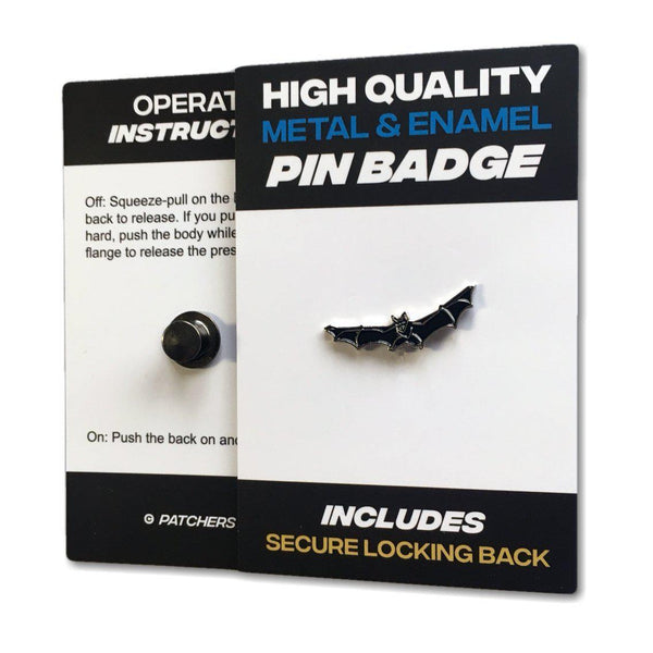 Vampire Bat Pin Badge - PATCHERS Pin Badge