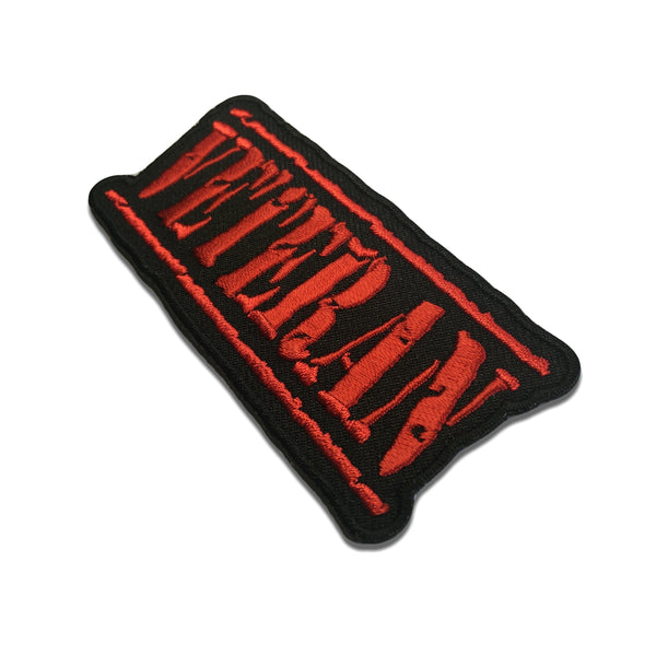 Veteran Old Stamper Red Patch - PATCHERS Iron on Patch