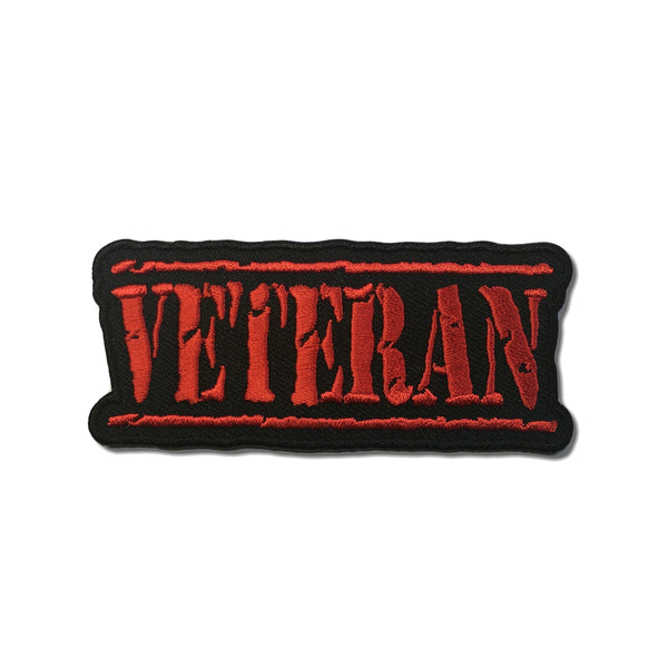 Veteran Old Stamper Red Patch - PATCHERS Iron on Patch