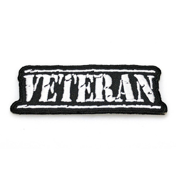 Veteran Old Stamper White Patch - PATCHERS Iron on Patch