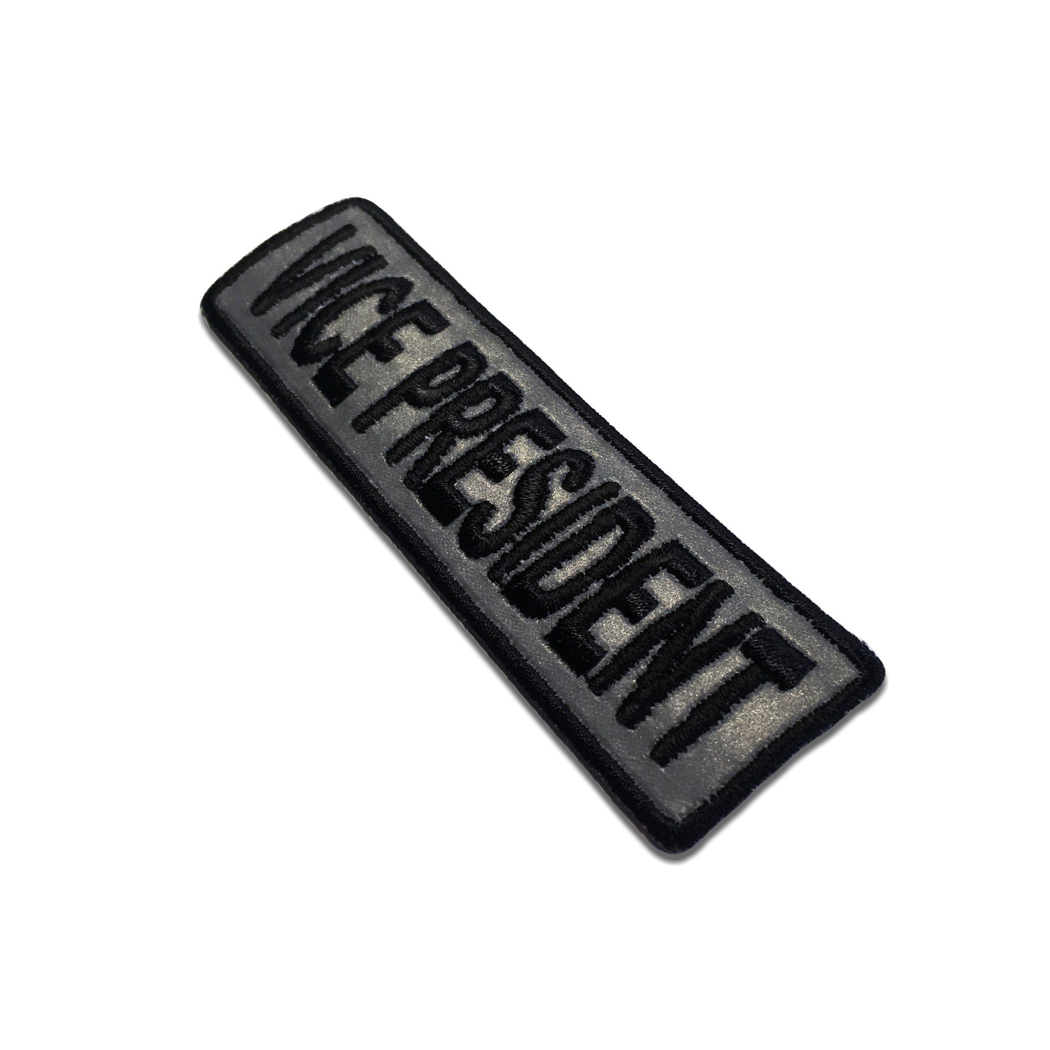 Embroidered Vice President Reflective Iron on Sew on Patch – PATCHERS
