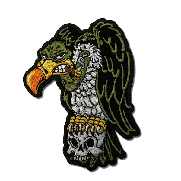 Eagle Patch Large Skull Back Iron On Embroidered Patches For