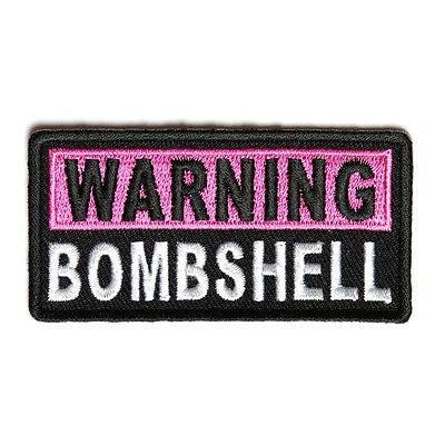 Warning Bombshell Patch - PATCHERS Iron on Patch
