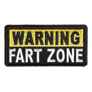 Warning Fart Zone Patch - PATCHERS Iron on Patch