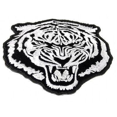 White Baron Tiger Patch - PATCHERS Iron on Patch