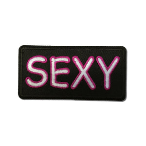 White Pink Sexy Patch - PATCHERS Iron on Patch