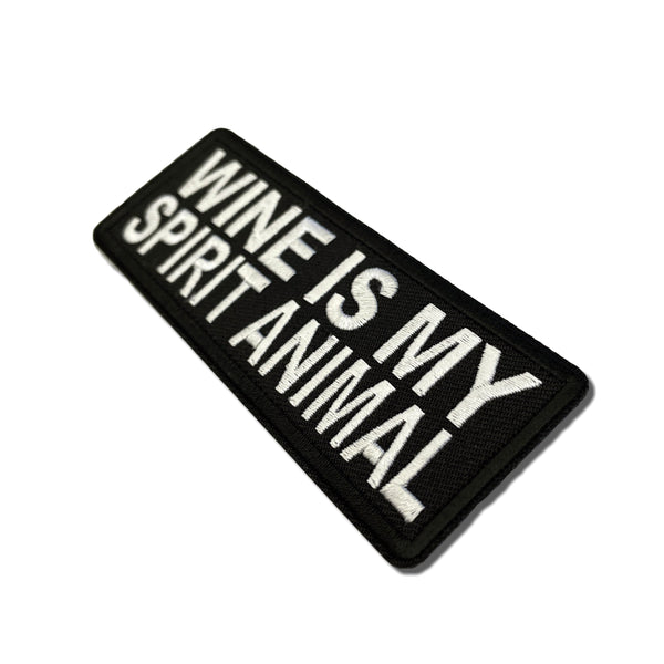 Wine is my Spirit Animal Patch - PATCHERS Iron on Patch