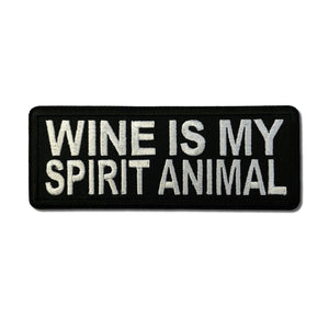 Wine is my Spirit Animal Patch - PATCHERS Iron on Patch
