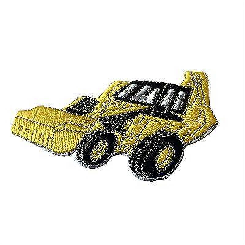 Patch Crafters Yellow Embroidered Yellow Construction Digger Iron on Sew on Patch – PATCHERS