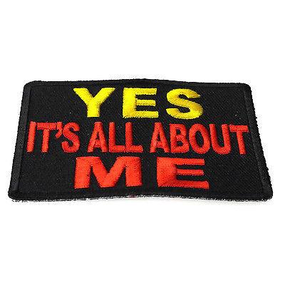 Yes It's All About Me Red Yellow Patch - PATCHERS Iron on Patch