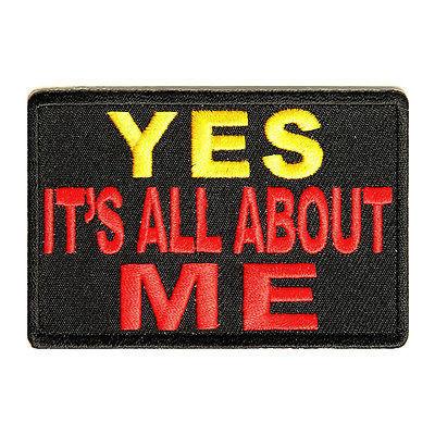 Yes It's All About Me Red Yellow Patch - PATCHERS Iron on Patch