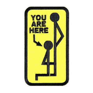 You Are Here Patch - PATCHERS Iron on Patch