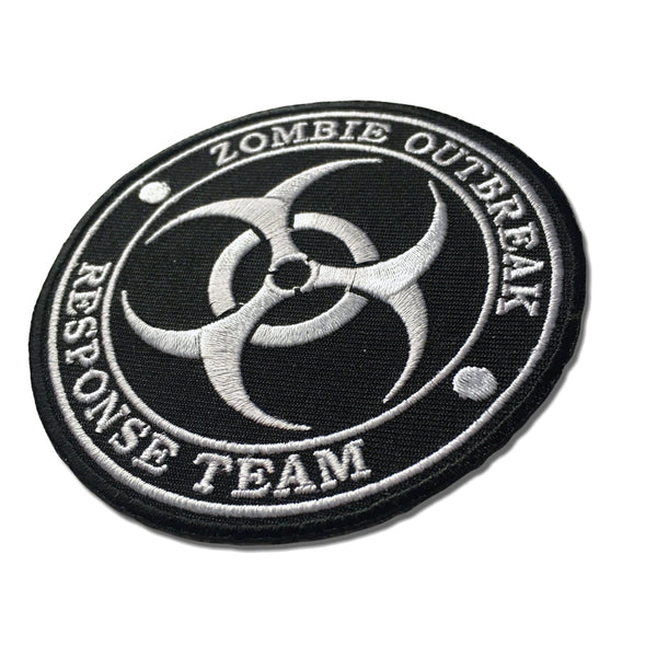 Zombie Outbreak Response Team White Patch - PATCHERS Iron on Patch