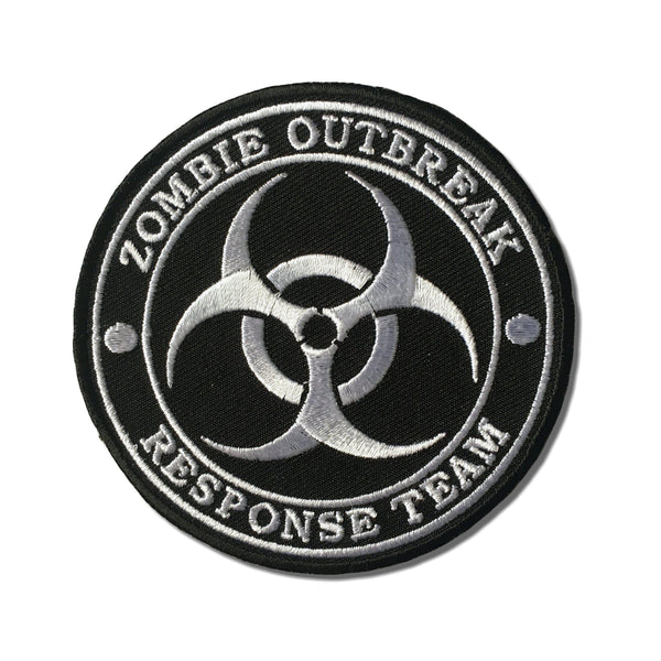 Zombie Outbreak Response Team White Patch - PATCHERS Iron on Patch